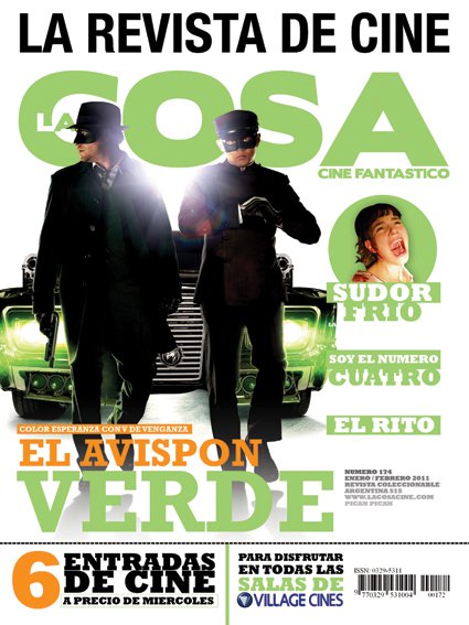 LA COSA CINE magazine side cover Issue 173 January/February 2011