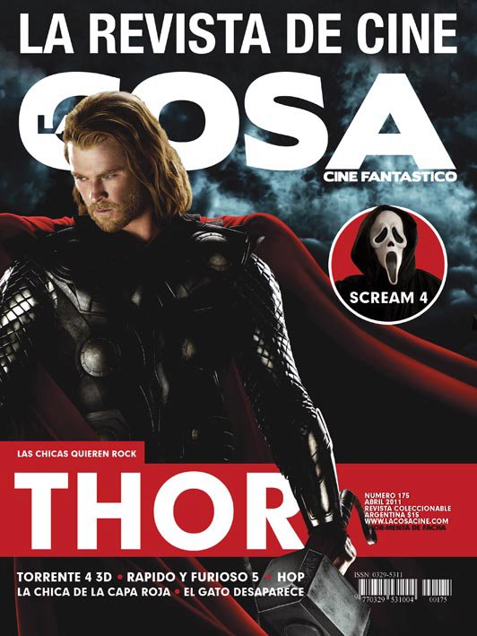 LA COSA CINE magazine side cover Issue 175 April 2011