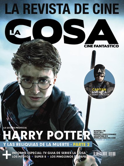 LA COSA CINE magazine side cover Issue 178 July 2011