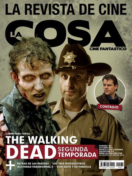 LA COSA CINE magazine side cover Issue 181 October 2011