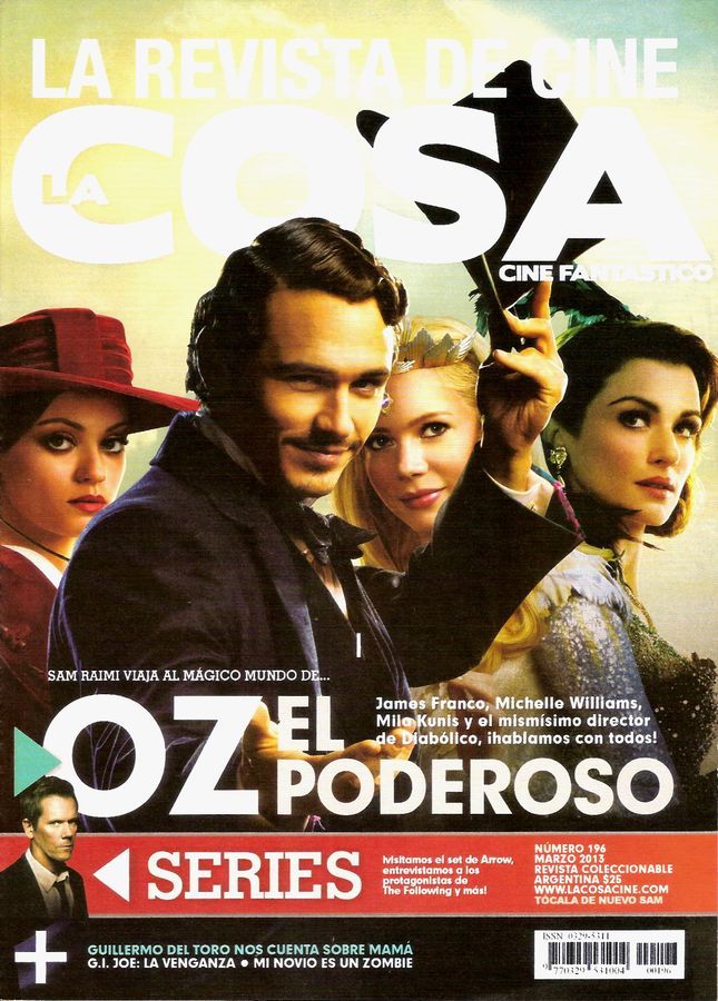 LA COSA CINE magazine side cover Issue 196 March 2013