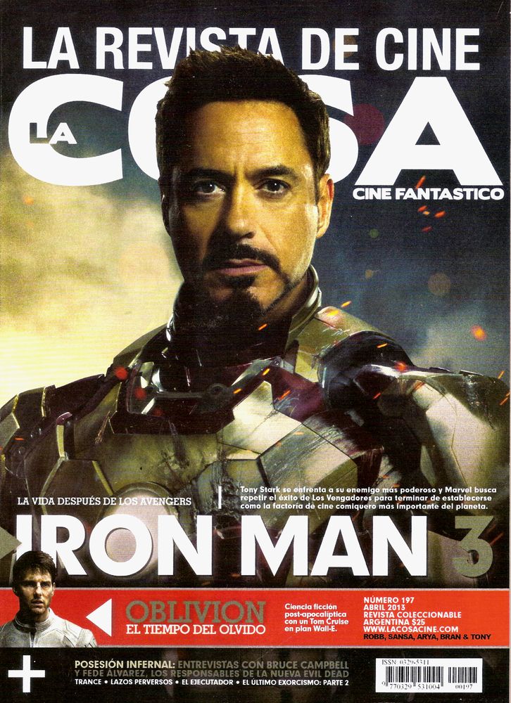 LA COSA CINE magazine side cover Issue 197 April 2013