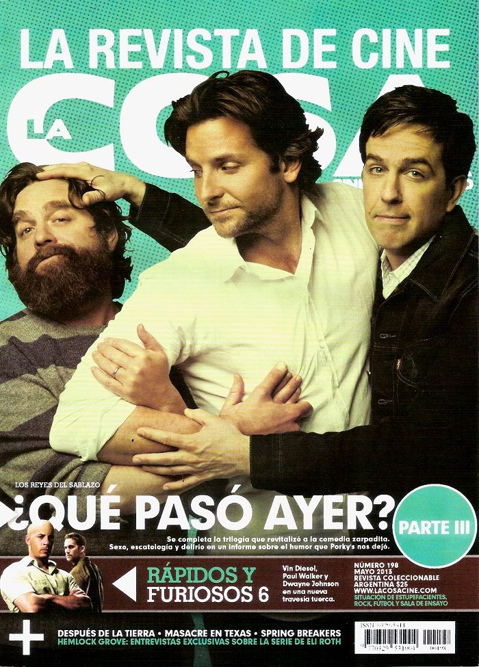 LA COSA CINE magazine side cover Issue 198 May 2013