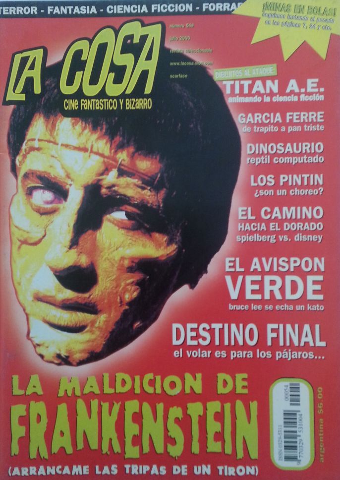 LA COSA CINE magazine side cover Issue 54 July 2000
