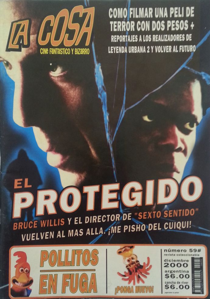 LA COSA CINE magazine side cover Issue 59 December 2000