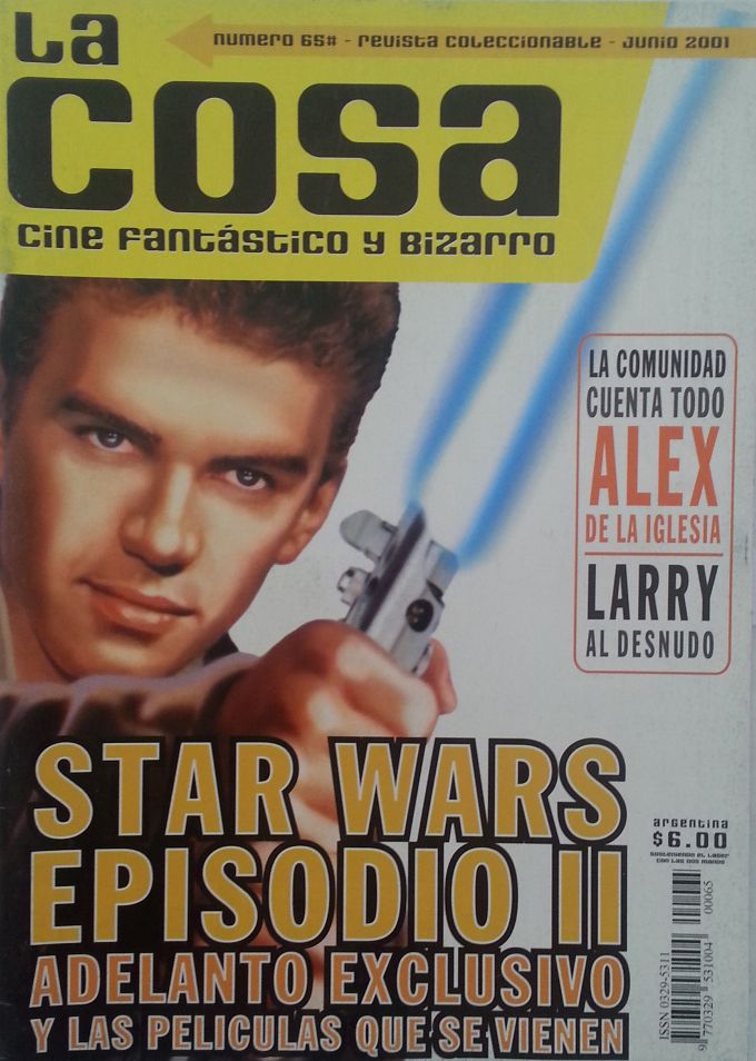 LA COSA CINE magazine side cover Issue 65 June 2001