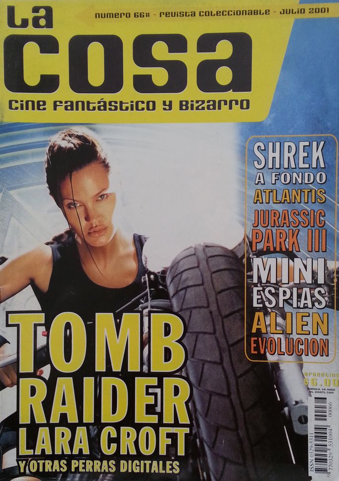 LA COSA CINE magazine side cover Issue 66 July 2001