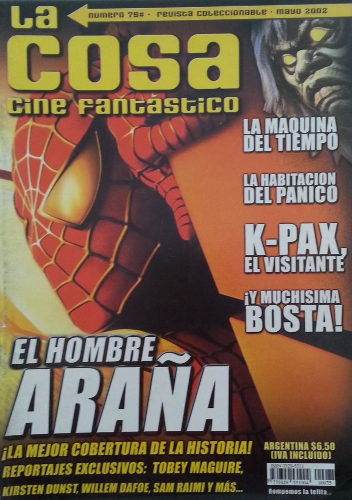 LA COSA CINE magazine side cover Issue 75 May 2002
