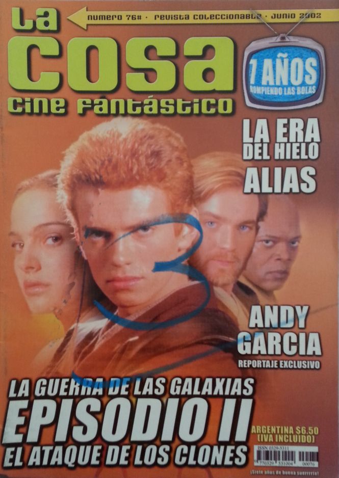 LA COSA CINE magazine side cover Issue 76 June 2002