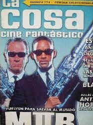LA COSA CINE magazine side cover Issue 77 July 2002