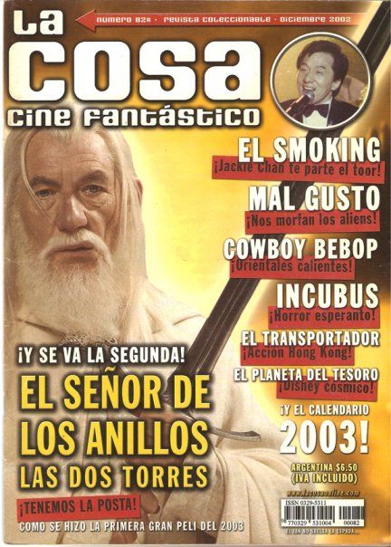 LA COSA CINE magazine side cover Issue 82 December 2002