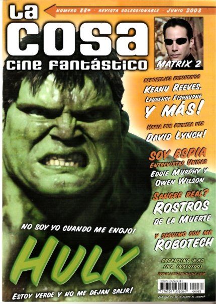 LA COSA CINE magazine side cover Issue 88 June 2003