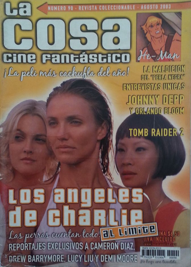 LA COSA CINE magazine side cover Issue 90 August 2003