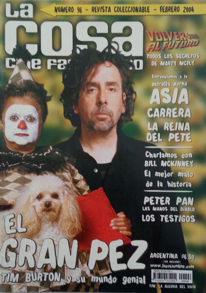 LA COSA CINE magazine side cover Issue 96 February 2004