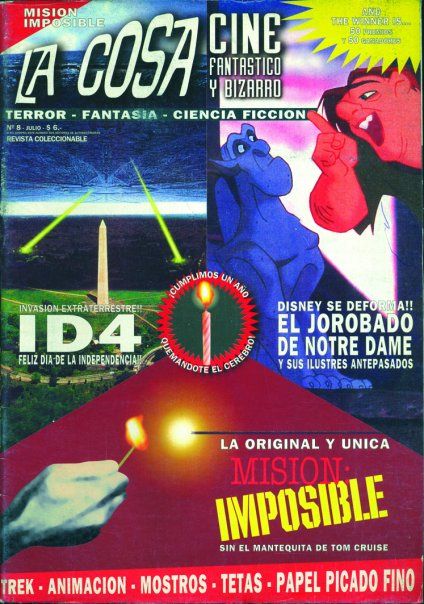 LA COSA CINE magazine side cover Issue 8 July 1996