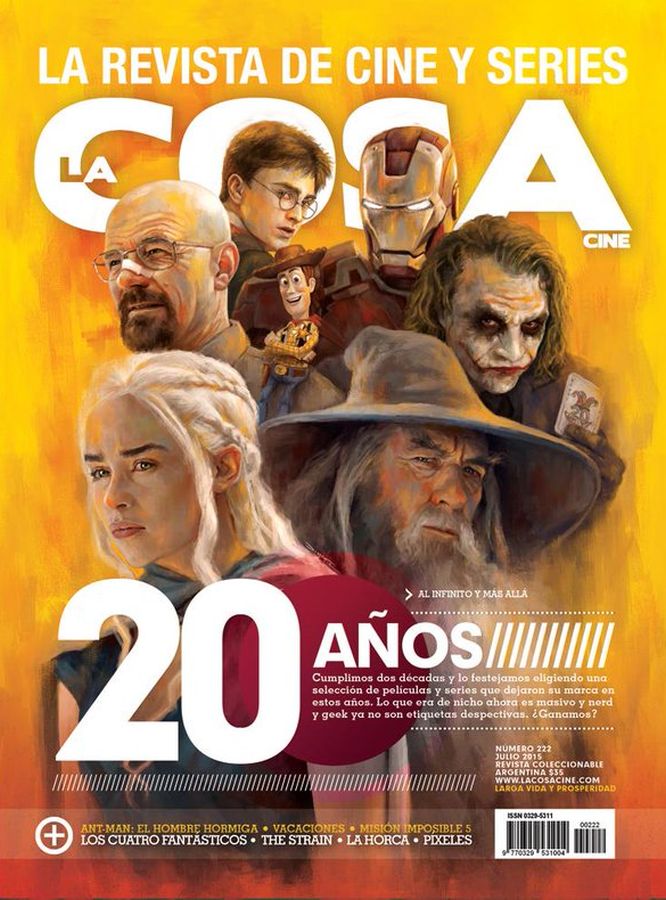 LA COSA CINE magazine side cover Issue 222 July 2015