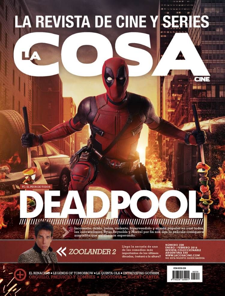 LA COSA CINE magazine side cover Issue 228 January/February 2016