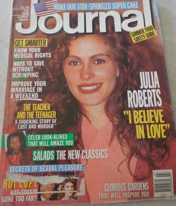 LADIES HOME JOURNAL magazine side cover  July 1991