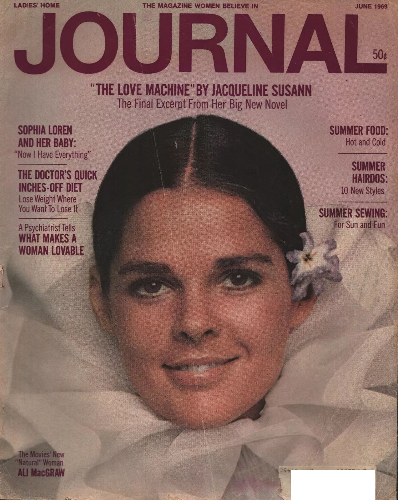 LADIES HOME JOURNAL magazine side cover  June 1969