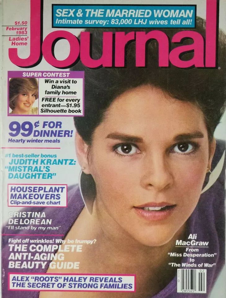 LADIES HOME JOURNAL magazine side cover  February 1983