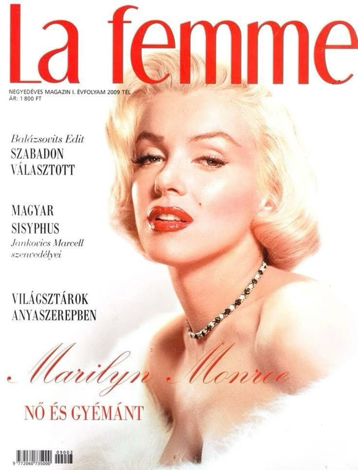 LA FEMME magazine side cover  Vol 1 Winter 2009