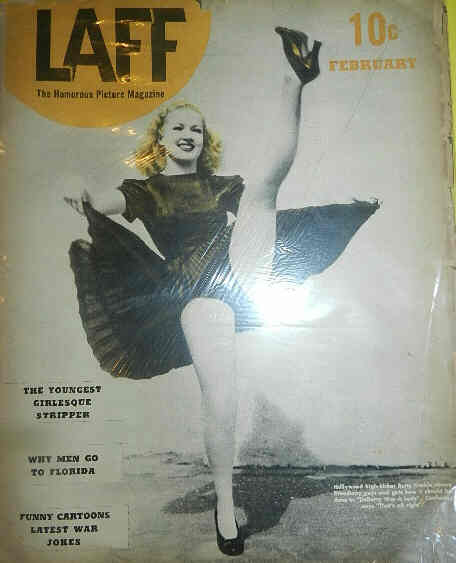 LAFF magazine side cover  Vol 1 # 2 February 1940