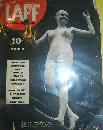 LAFF magazine side cover  Vol 1 # 3 March 1940