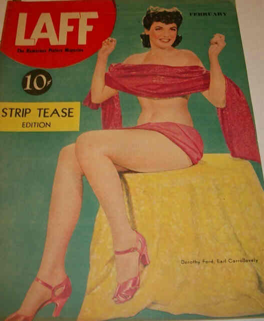 LAFF magazine side cover  Vol 3 # 1 February 1942