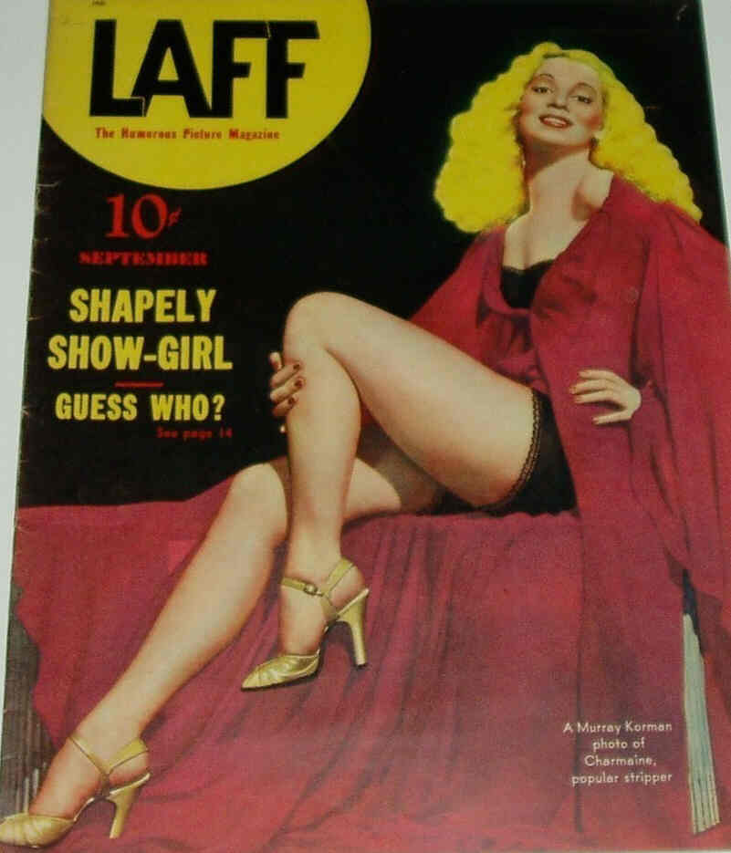 LAFF magazine side cover  Vol 3 # 8 September 1942