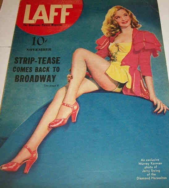 LAFF magazine side cover  Vol 3 # 10 November 1942
