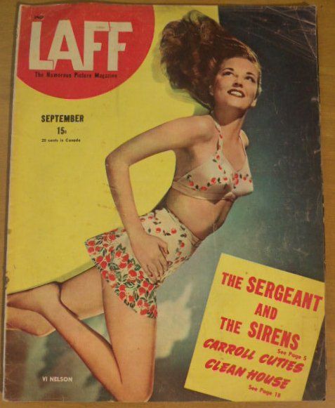 LAFF magazine side cover  Vol 6 # 6 September 1945