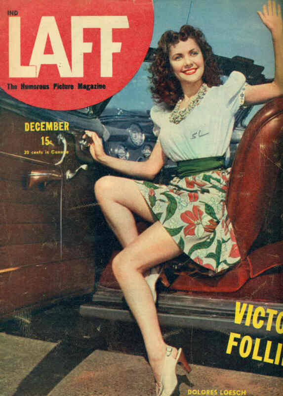 LAFF magazine side cover  Vol 6 # 9 December 1945