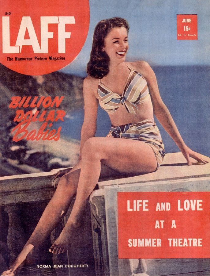 LAFF magazine side cover  Vol 7 # 3 June 1946