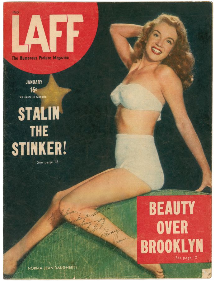 LAFF magazine side cover  Vol 7 # 10 January 1947