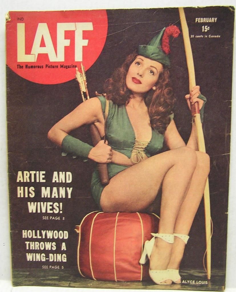 LAFF magazine side cover  Vol 7 # 11 February 1947