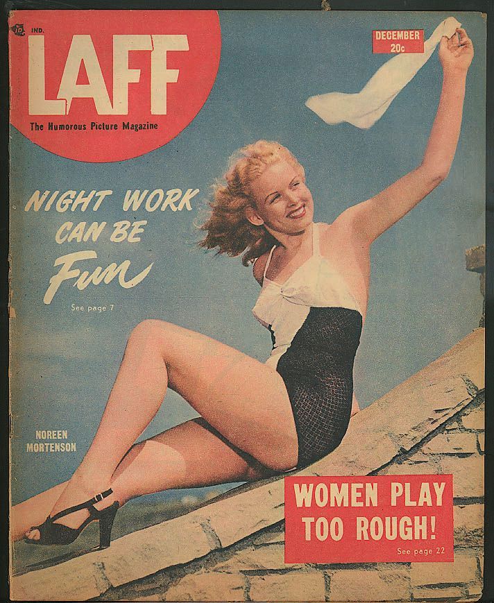 LAFF magazine side cover  Vol 8 # 9 December 1947