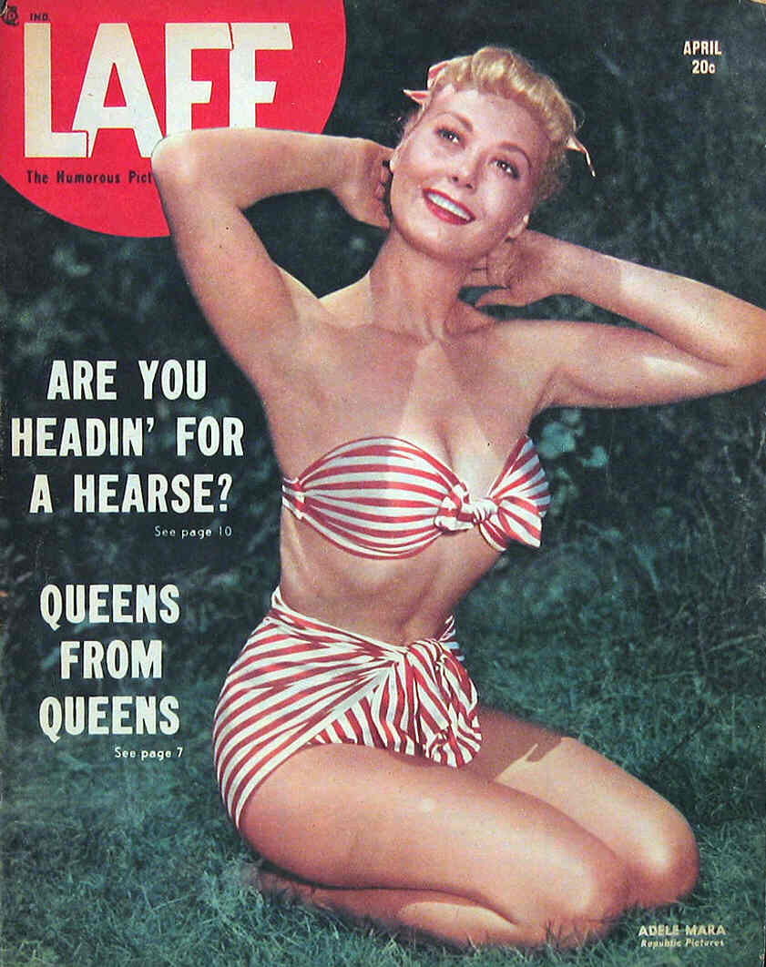LAFF magazine side cover  Vol 9 # 1 April 1948
