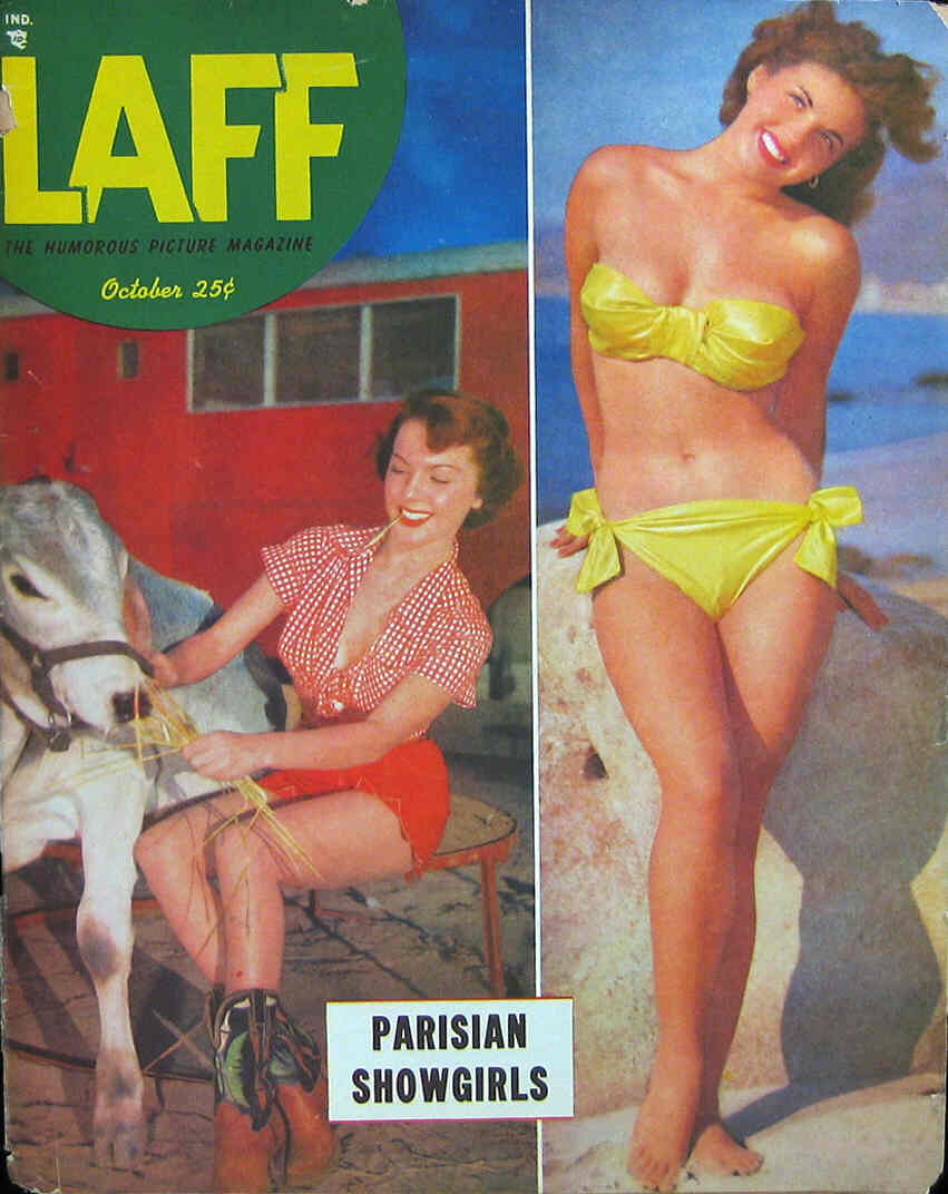 LAFF magazine side cover October 1951