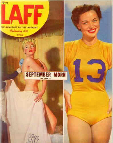 LAFF magazine side cover February 1952
