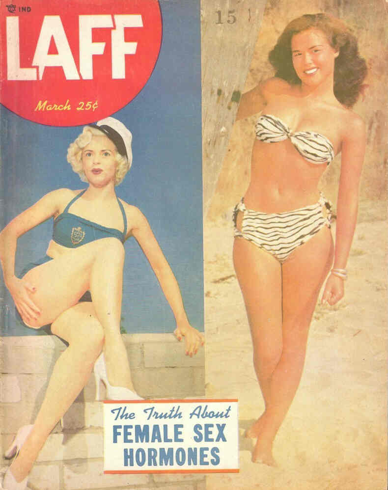 LAFF magazine side cover March 1952
