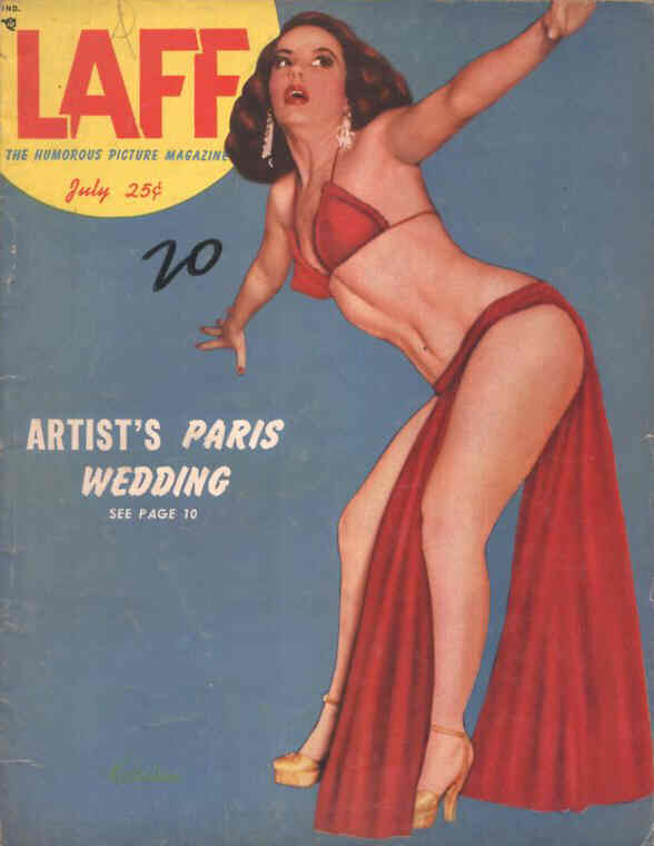LAFF magazine side cover July 1952