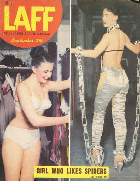LAFF magazine side cover September 1952