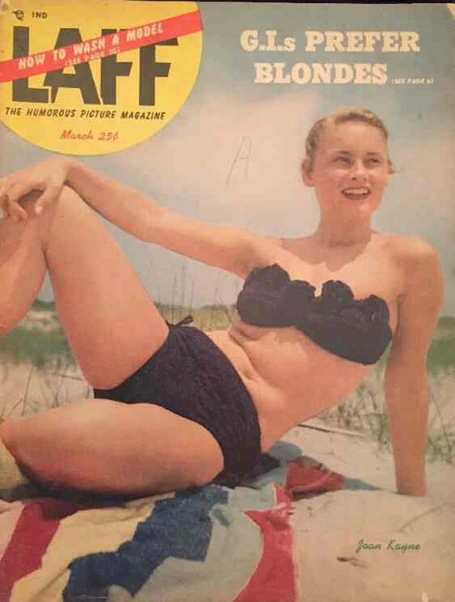 LAFF magazine side cover March 1953