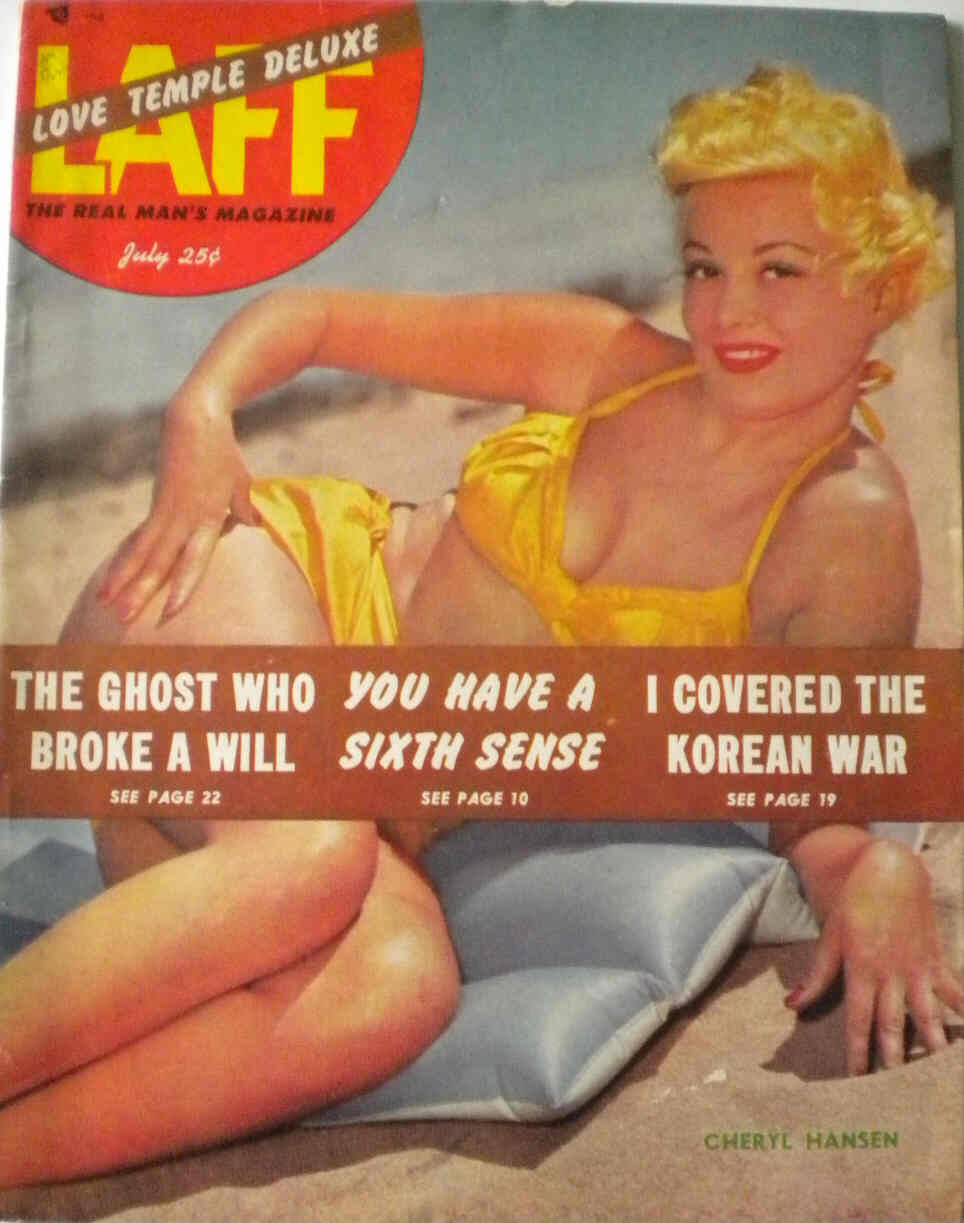 LAFF magazine side cover July 1953