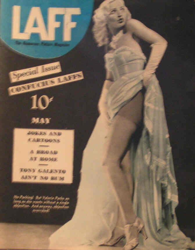 LAFF magazine side cover  Vol 1 # 4  May 1940