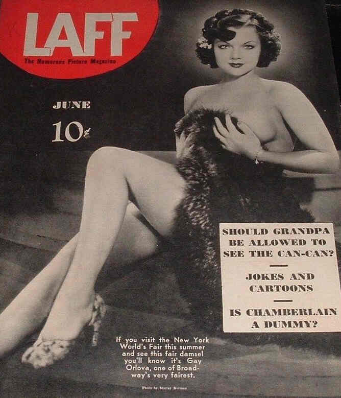 LAFF magazine side cover  Vol 1 # 5  June 1940
