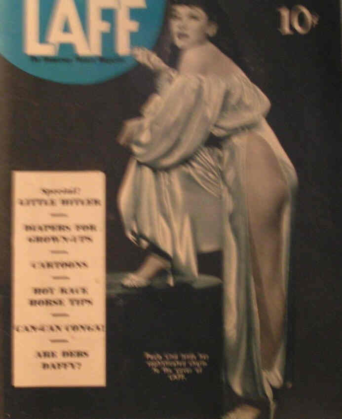 LAFF magazine side cover  Vol 1 # 6  July 1940