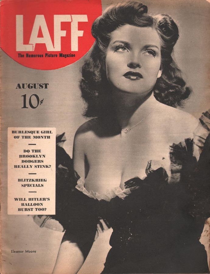 LAFF magazine side cover  Vol 1 # 7  August 1940