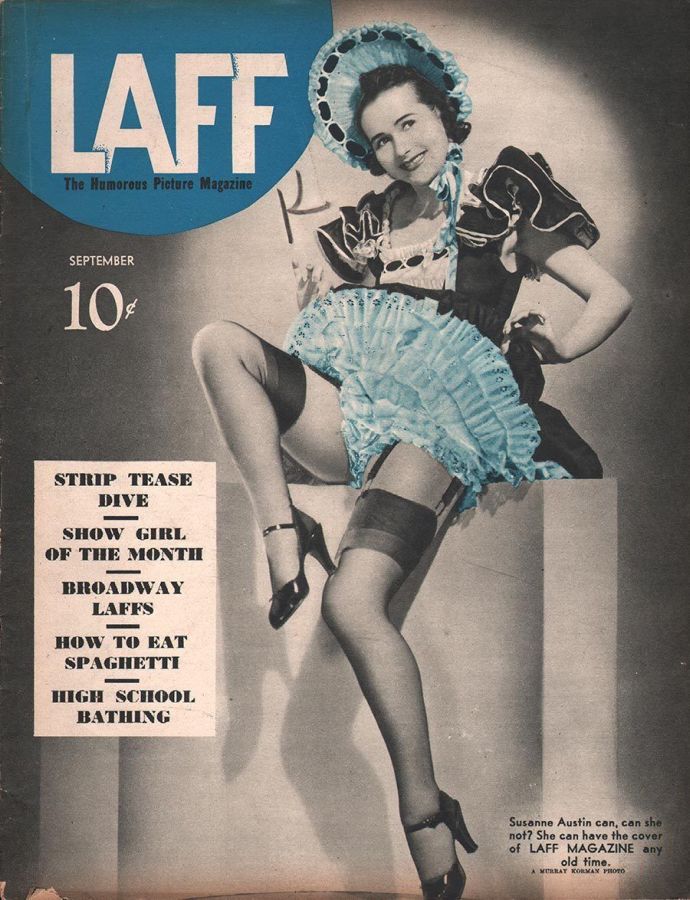 LAFF magazine side cover  Vol 1 # 8  September 1940