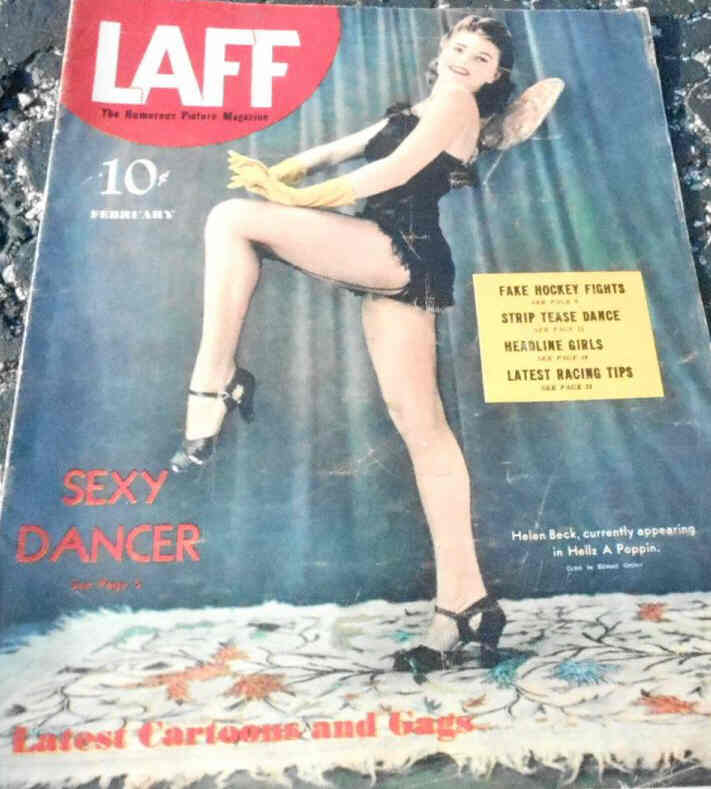 LAFF magazine side cover  Vol 2 # 1  February 1941